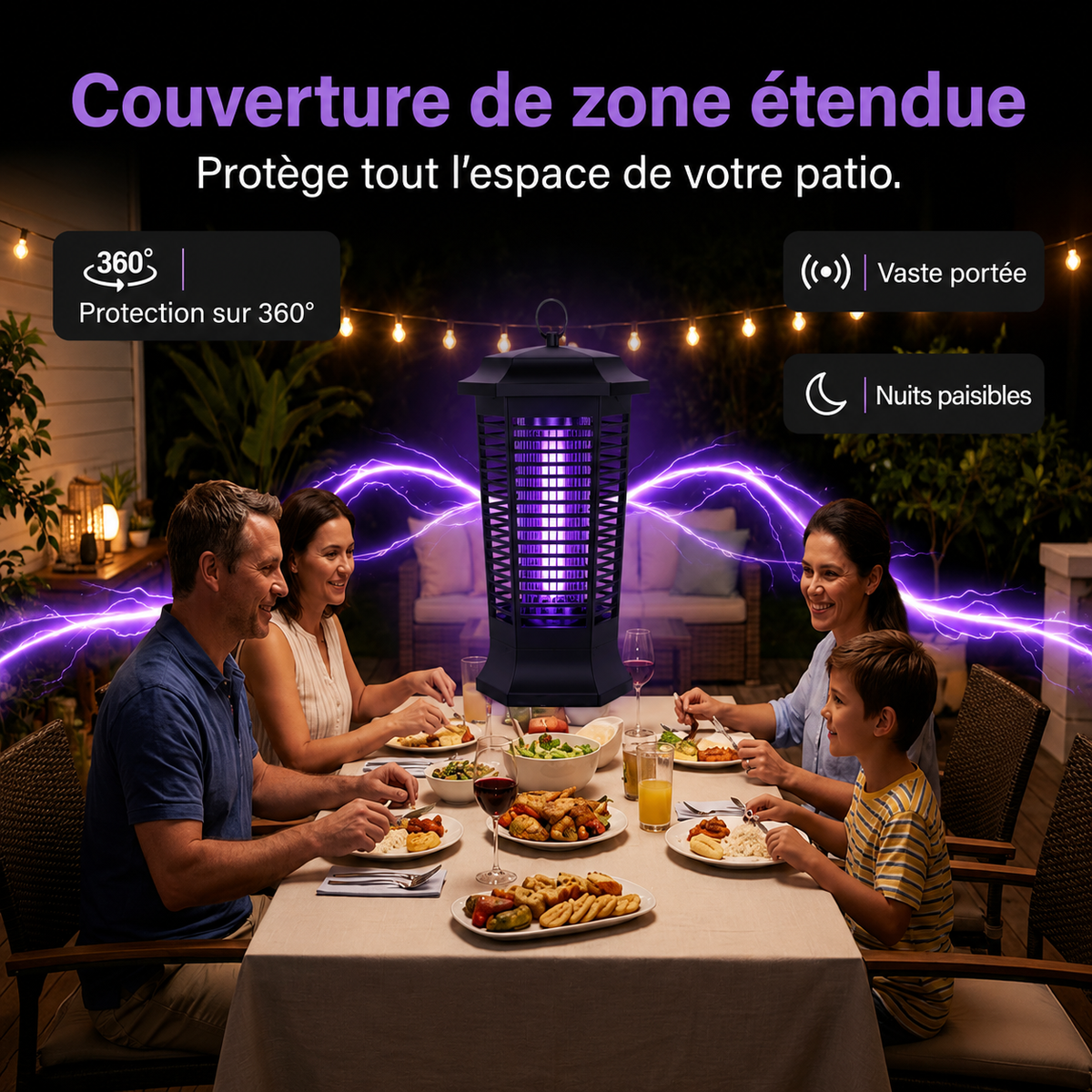 MoustiClaire — Lampe solaire anti-moustiques 2-en-1