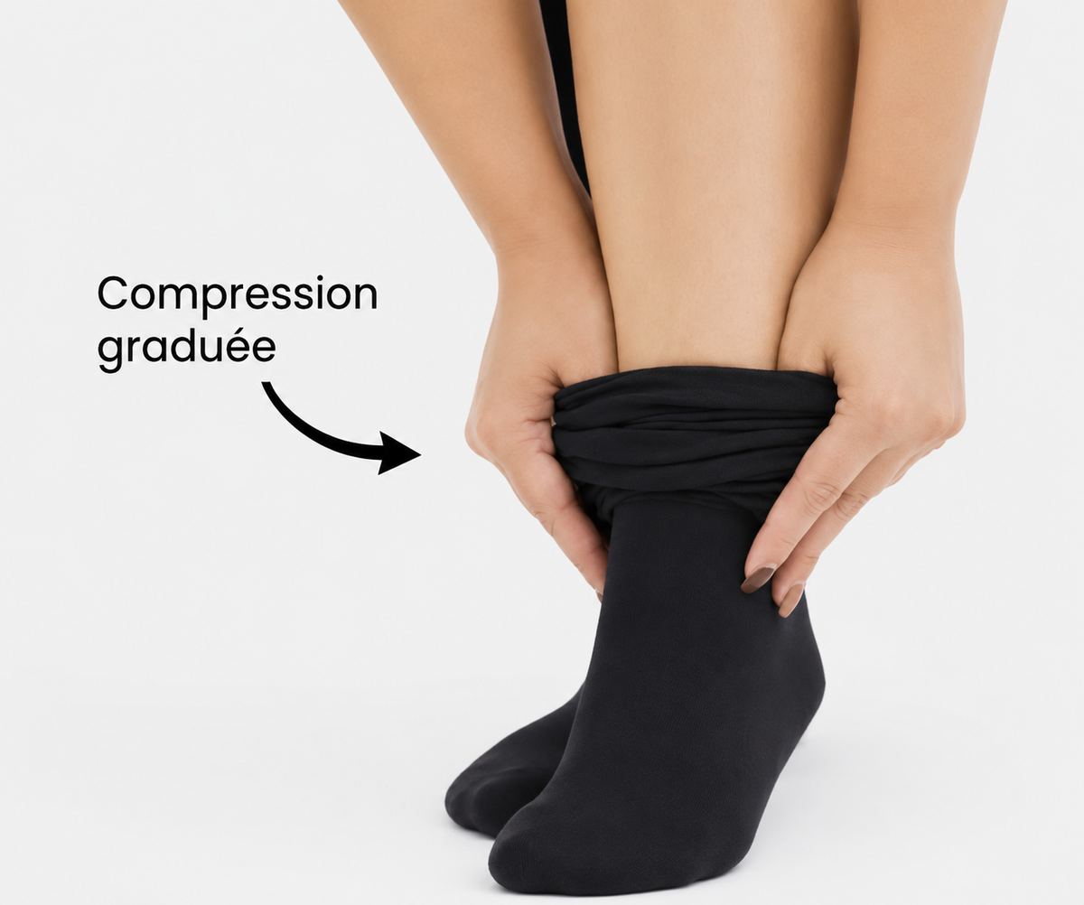 DouxVein™️ — Chaussettes de compression en bambou pour jambes légères