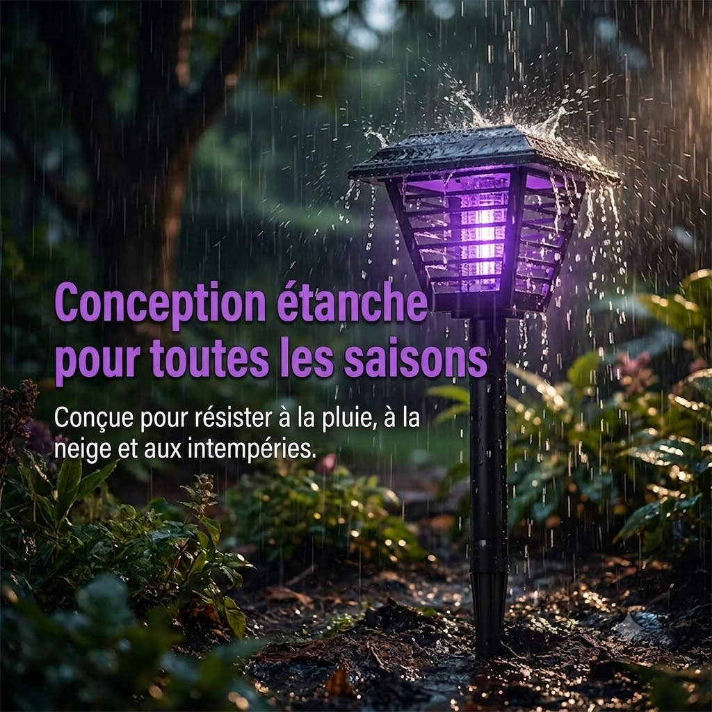 MoustiClaire — Lampe solaire anti-moustiques 2-en-1