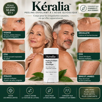 Kéralia™ – Stick exfoliant à l’acide glycolique pour les kératoses séborrhéiques