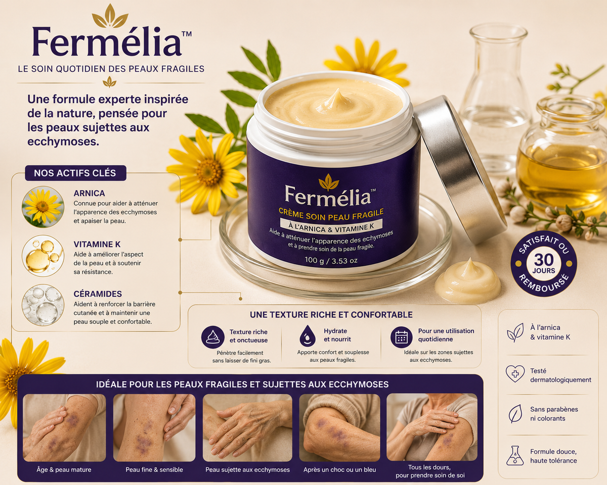 Fermélia™️ — Redonne fermeté et confort à ta peau fragile