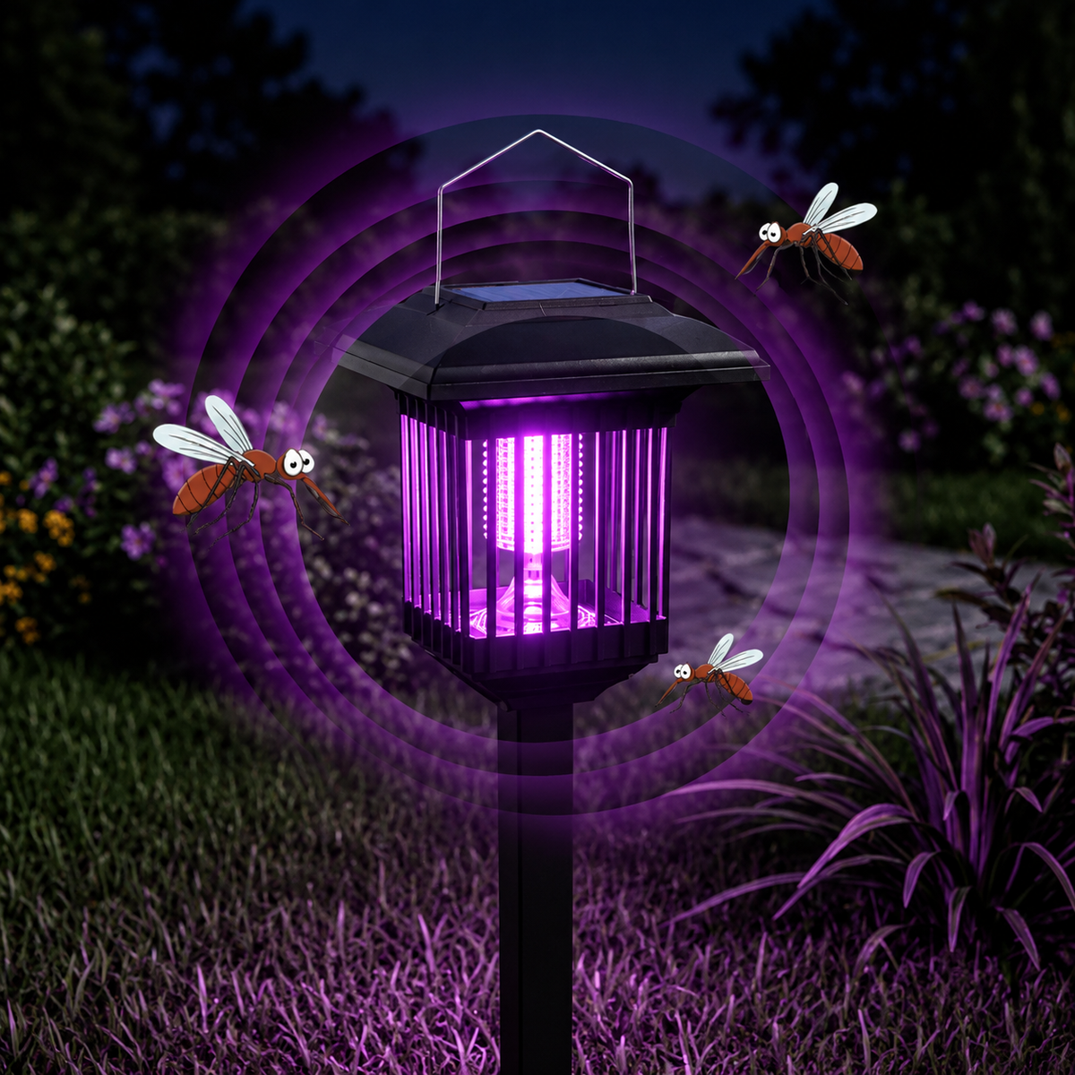 MoustiClaire — Lampe solaire anti-moustiques 2-en-1