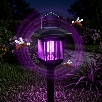MoustiClaire — Lampe solaire anti-moustiques 2-en-1