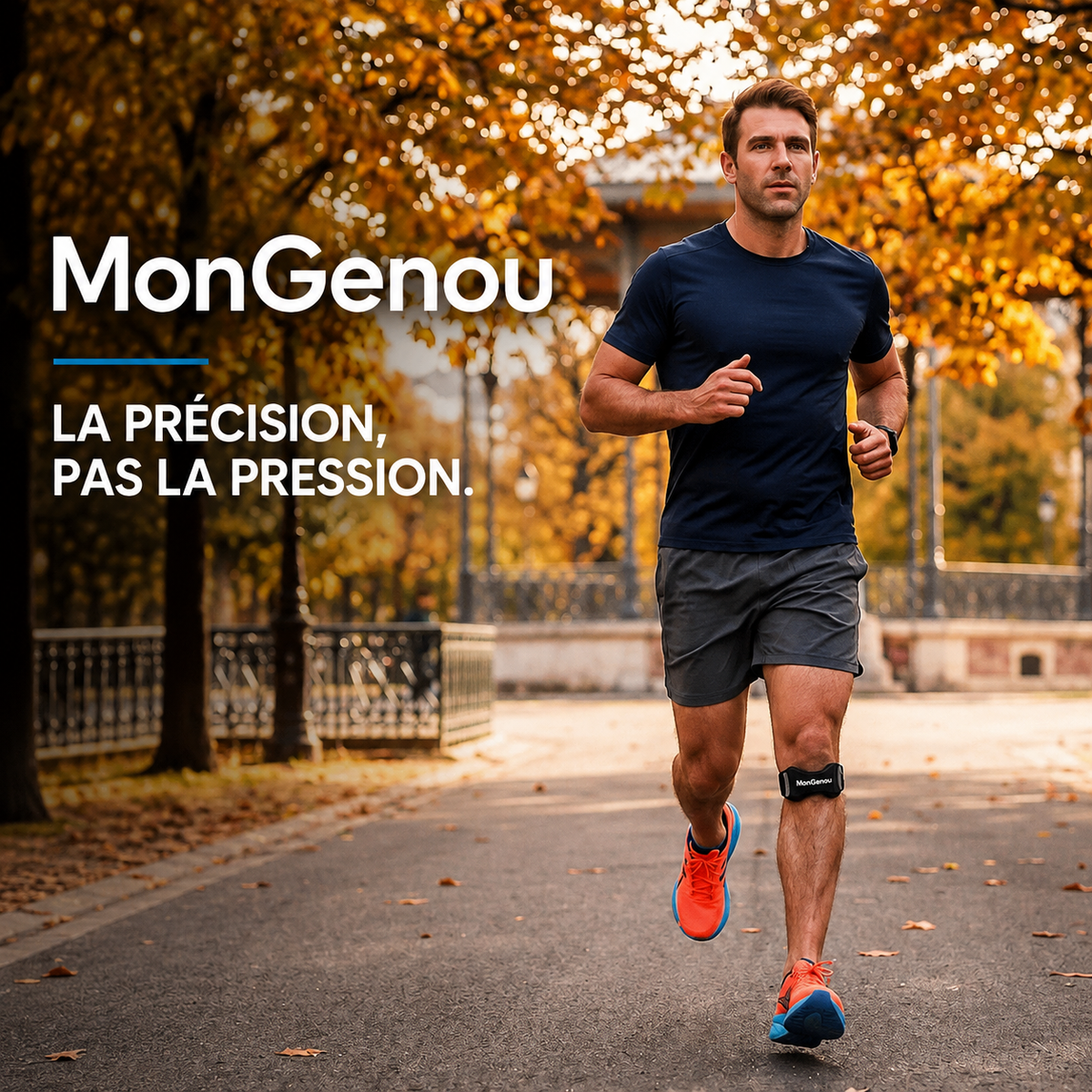 MonGenou™ — La Sangle qui Cible Ta Douleur