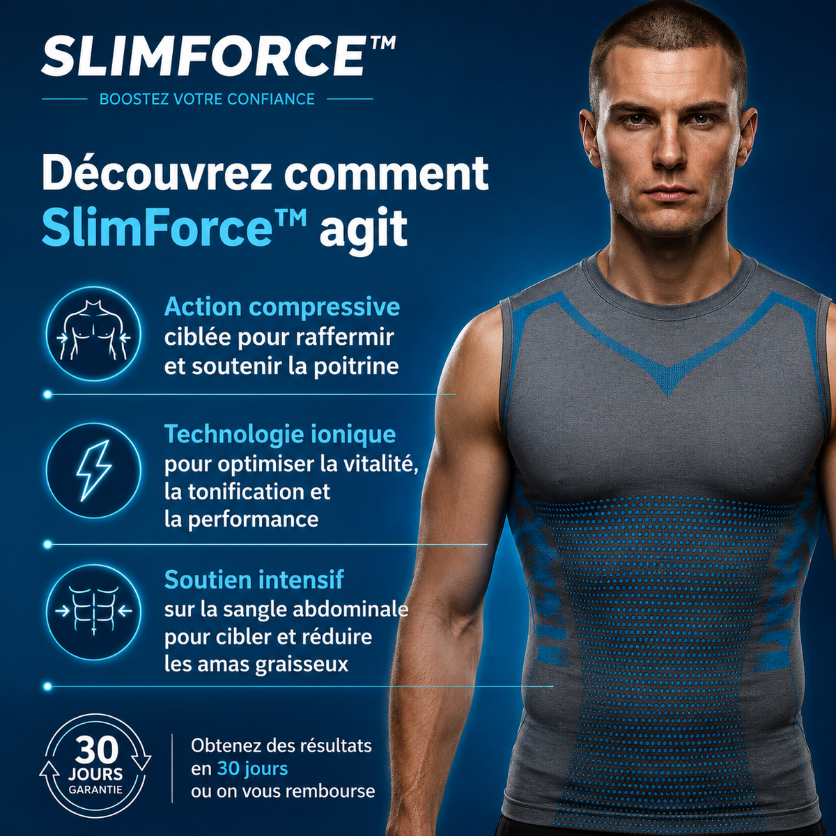 SlimForce™ — Paraître 20 livres plus mince dès le premier port