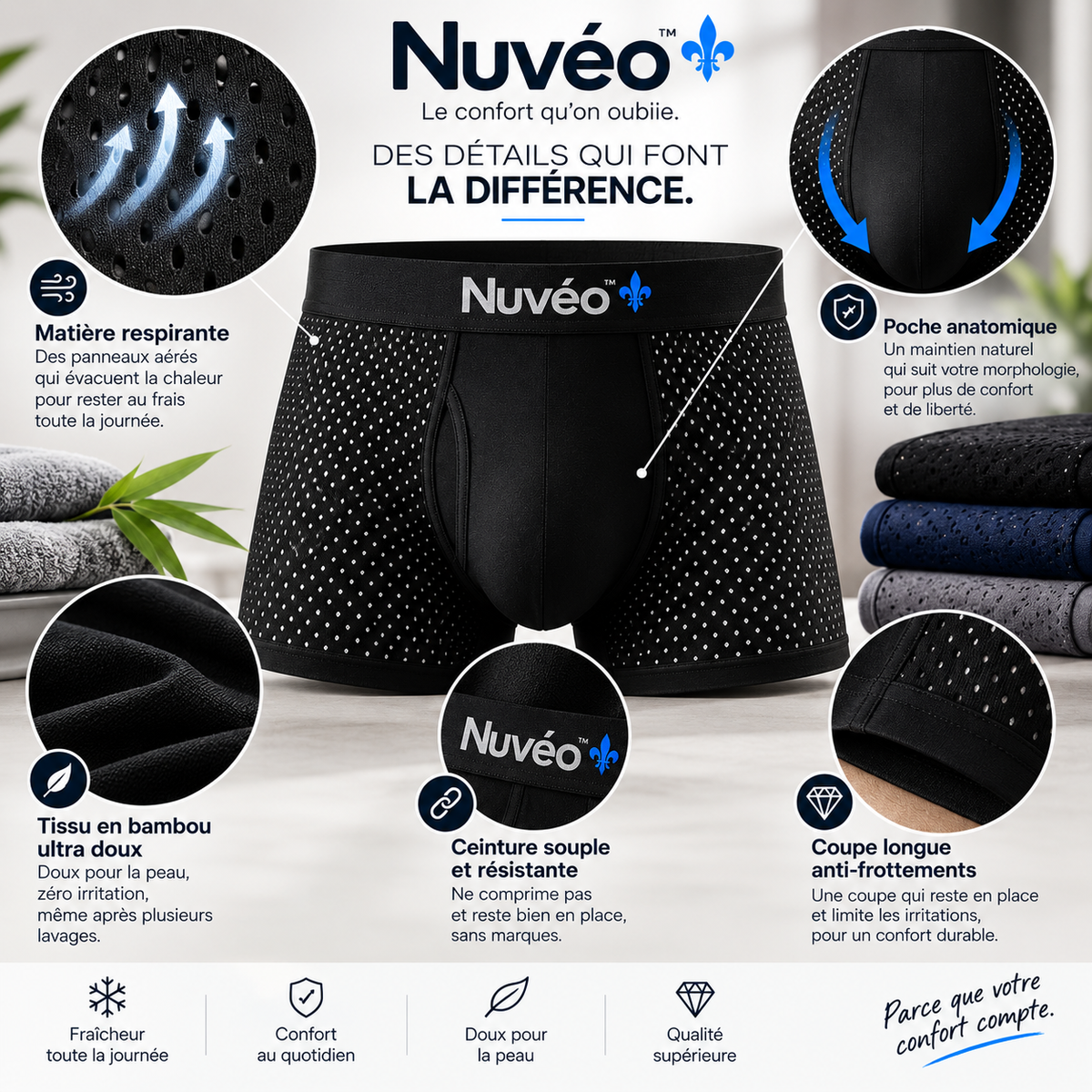 Nuvéo™ — Le boxer en bambou qu’on oublie