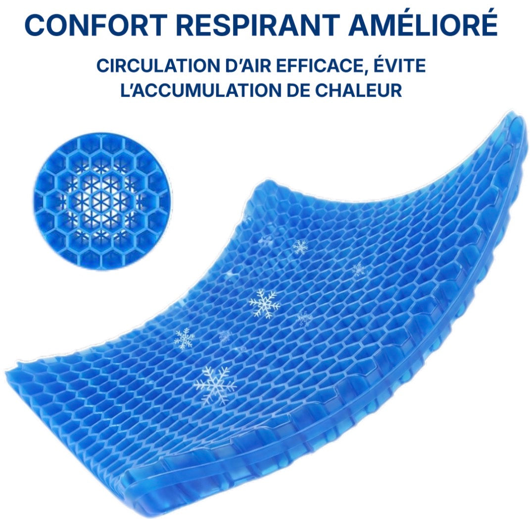 AssiDoux™️ — Coussin en gel pour soulager le dos, les hanches et le coccyx