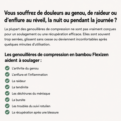 Flexizen | Genouillère en bambou pour un soutien confortable du genou