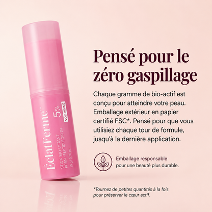 Bâton Bio-Liftant ÉclatFerme™️ — PDRN, Volufiline & Peptides 200 Da
