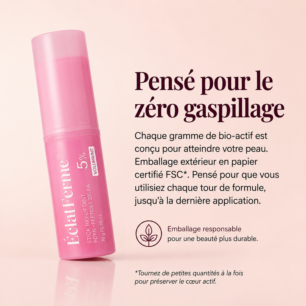 Bâton Bio-Liftant ÉclatFerme™️ — PDRN, Volufiline & Peptides 200 Da