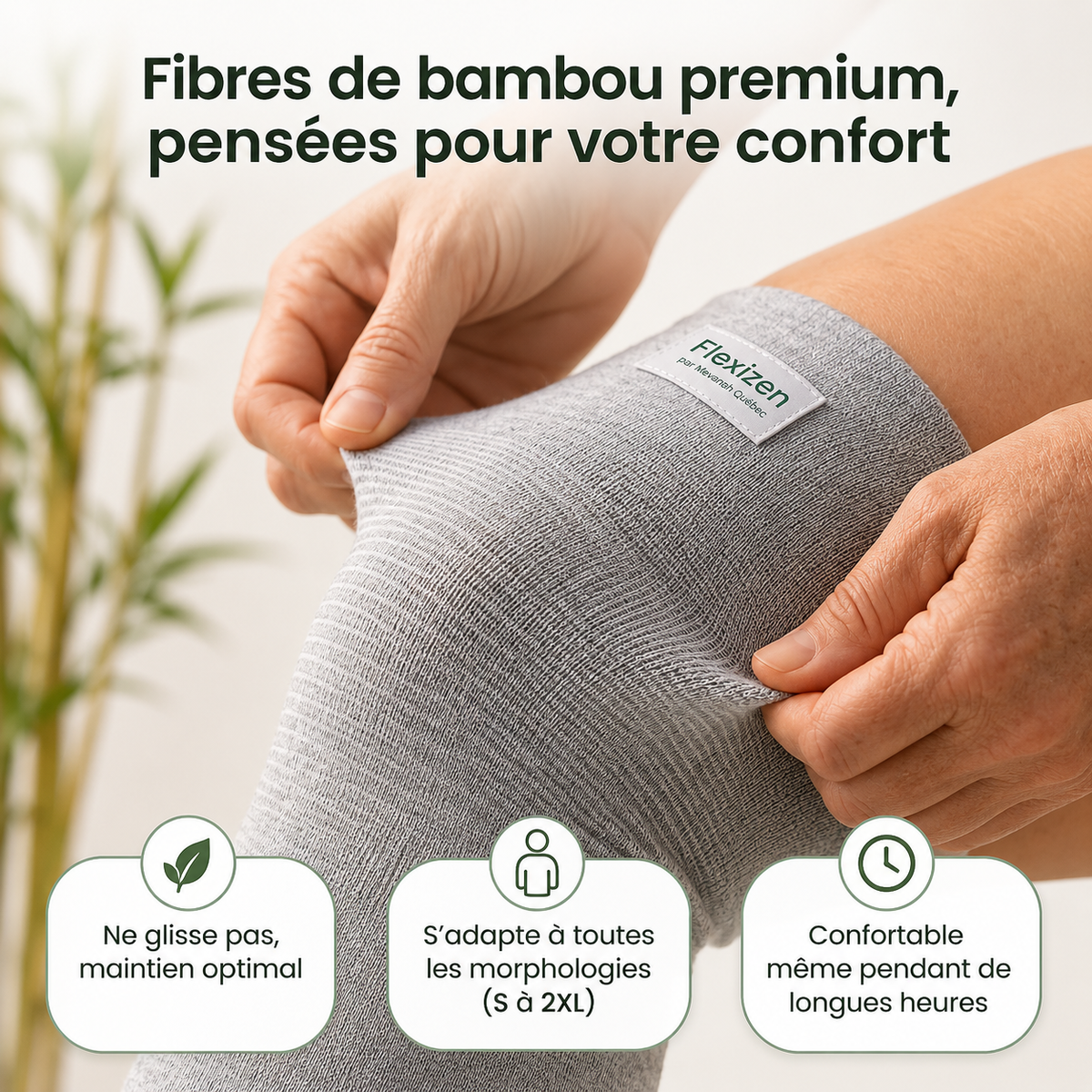 Flexizen™ | Genouillère de soutien en bambou
