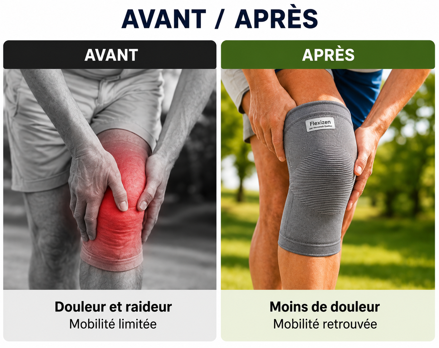 Flexizen™ | Genouillère de soutien en bambou