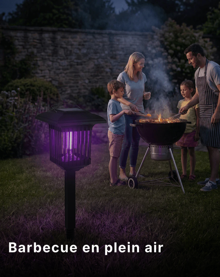MoustiClaire — Lampe solaire anti-moustiques 2-en-1